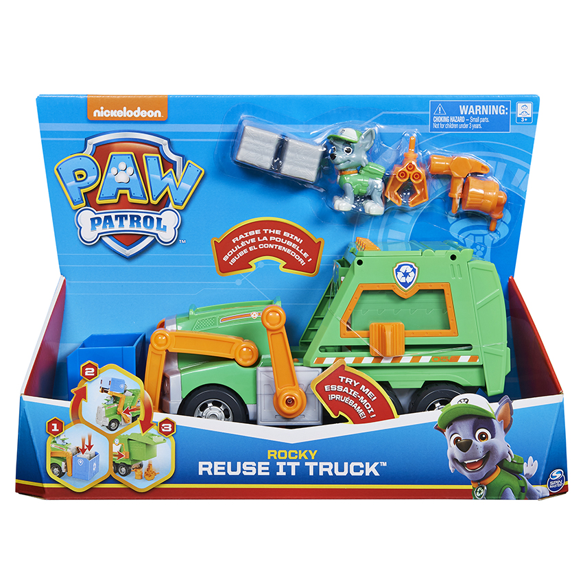 Obrázok Spin Master  PAW PATROL ROCKY RECYKLAČNÉ AUTO