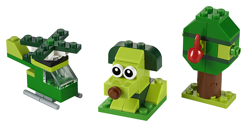 Obrázok LEGO Classic 11007 Zelené kreatívne kocky (5702016616583)