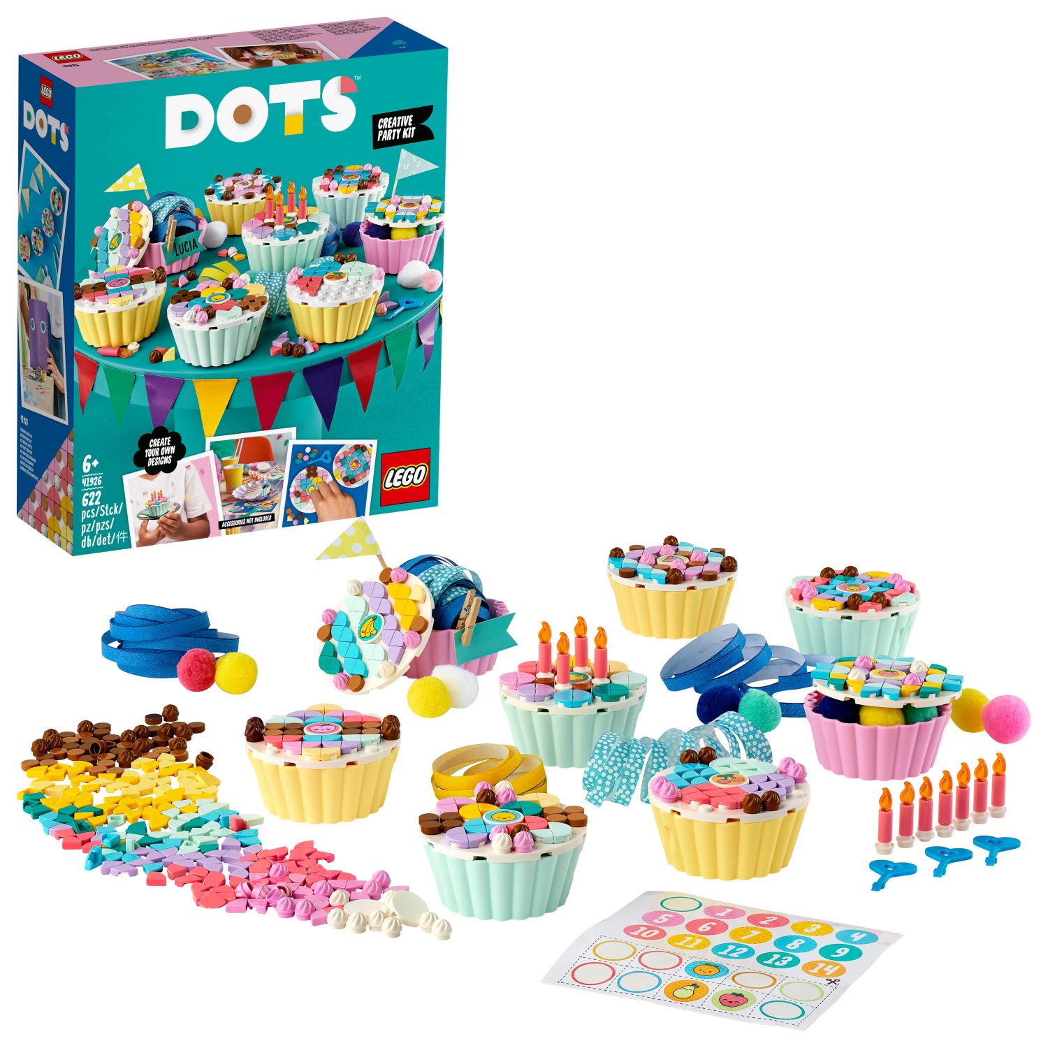 Obrázok LEGO DOTS 41926 Cupcake Partyset, 41926-589325