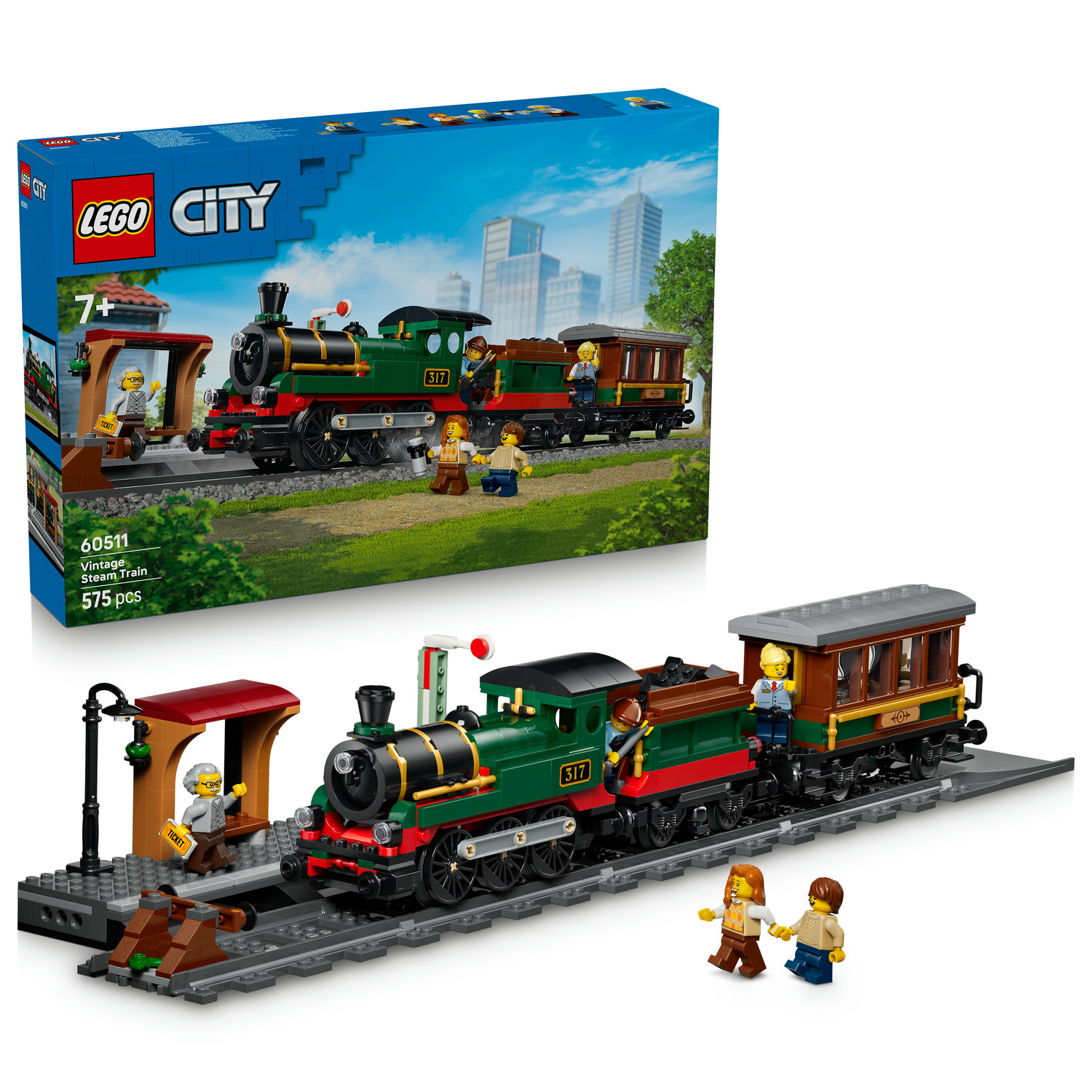 Vintage parný vlak