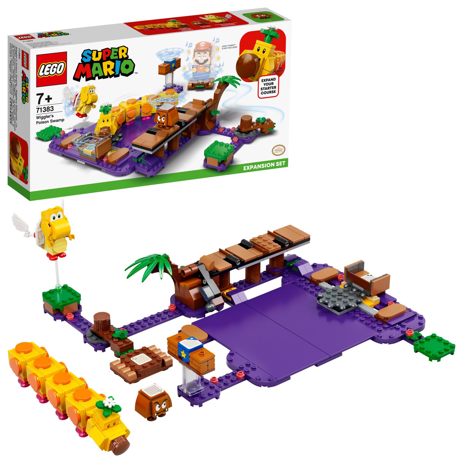 Obrázok LEGO® Super Mario 71383 Wiggler a jedovatý močiar – rozširujúci set