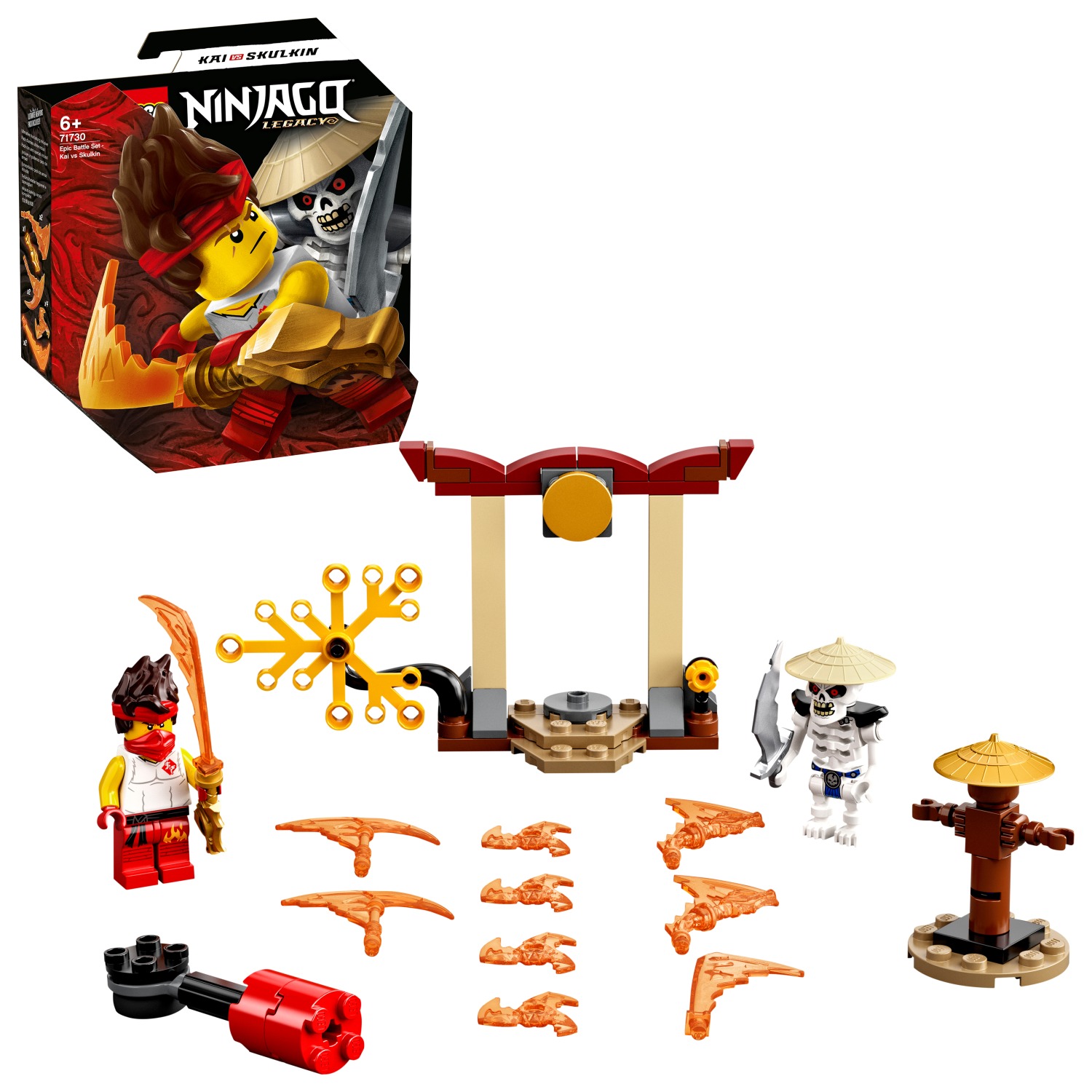 Obrázok LEGO Ninjago 71730 Epic Battle Set: Kai vs. Skulkin, 71730-589507