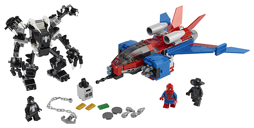 Obrázok LEGO Super Heroes 76150 Spiderjet vs. Venomův robot (5702016619300)