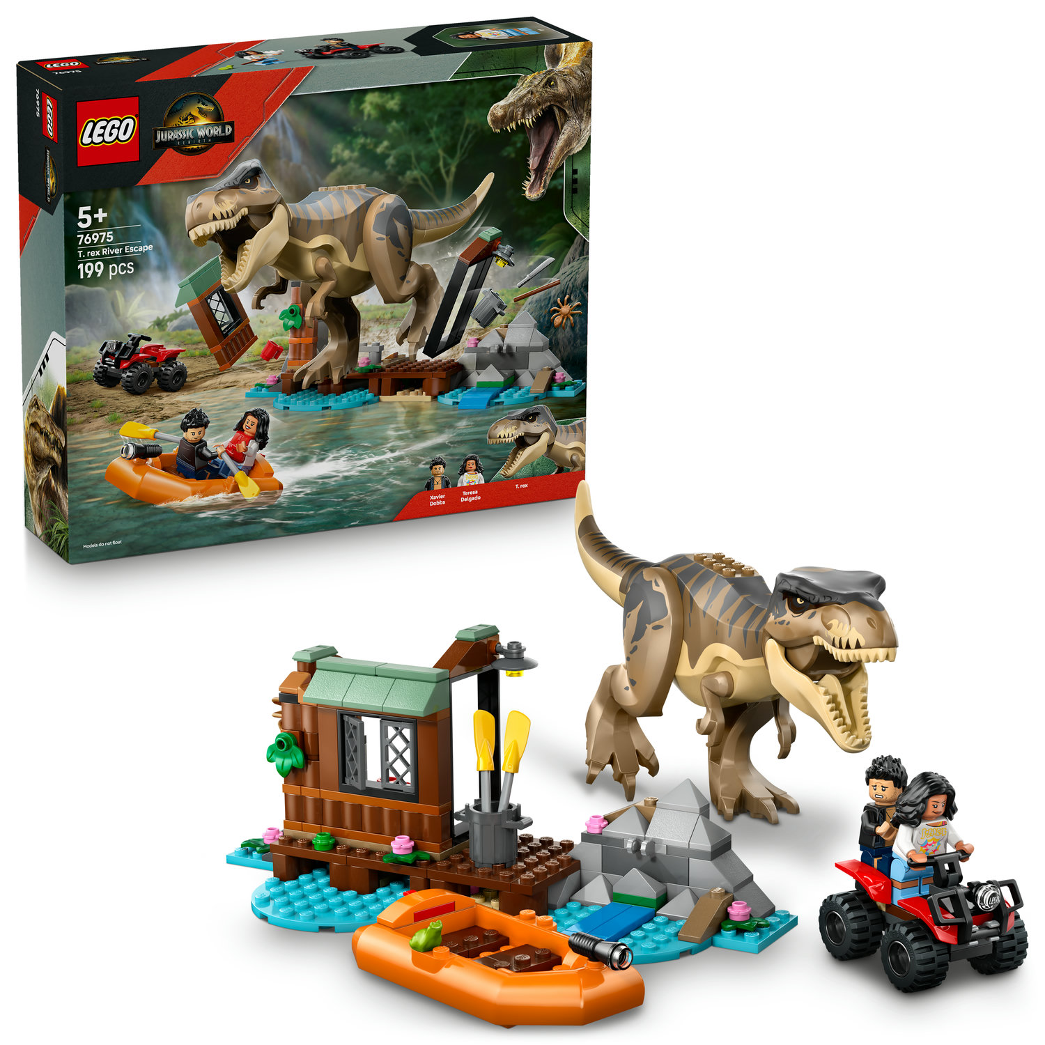 T-rex a útek po rieke