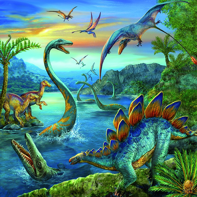 Fascinácia - dinosaury 3x49 dielikov
