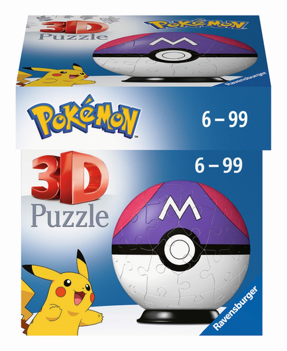 Puzzle-Ball Pokémon: Master Ball 54 dielikov