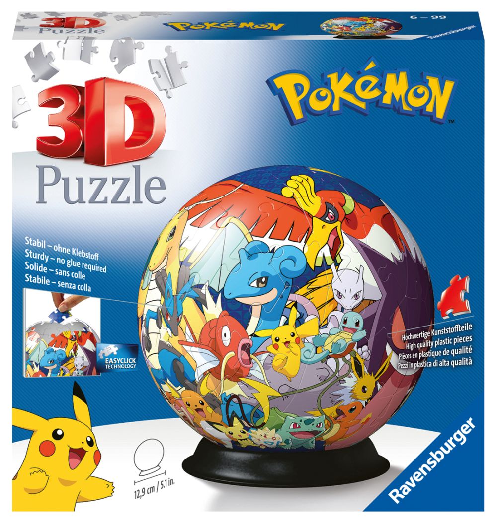 Puzzle-Ball Pokémon 72 dielikov