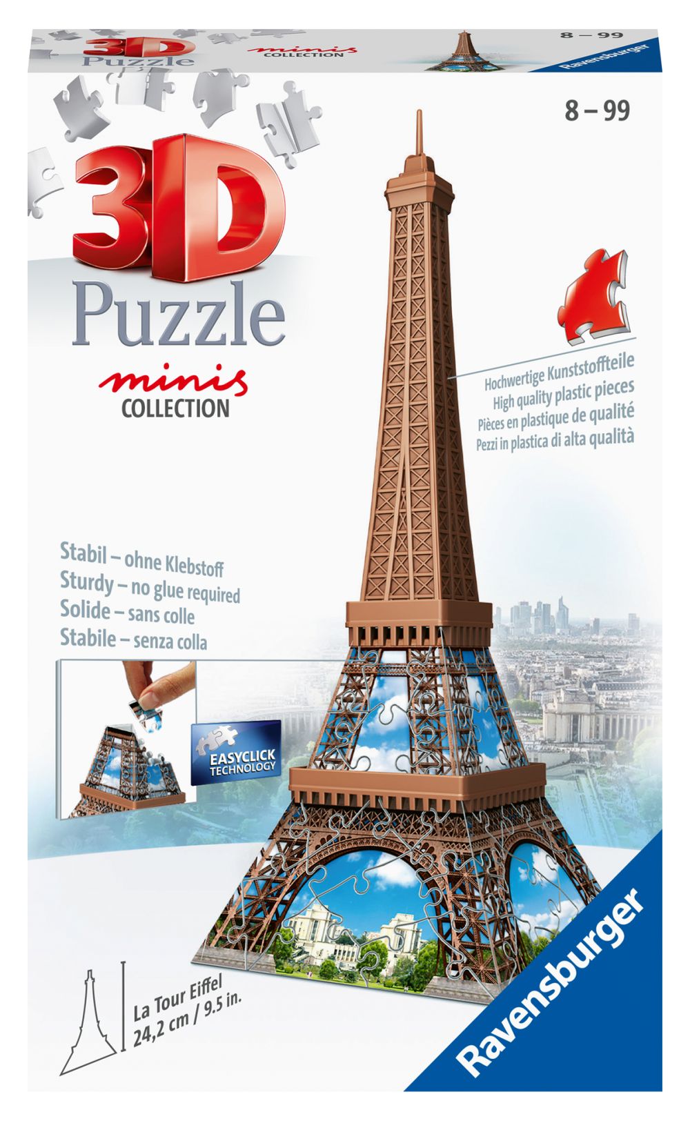 Mini budova - Eiffelova veža 54 dielikov