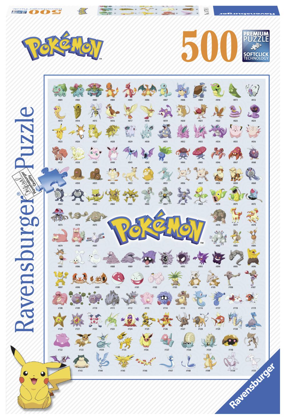 Prvých 151 Pokémonov 500 dielikov