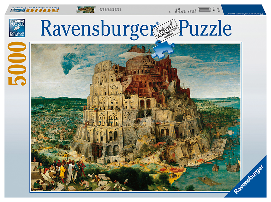 Brueghel starší: Stavba Babylonskej veže 5000 dielikov