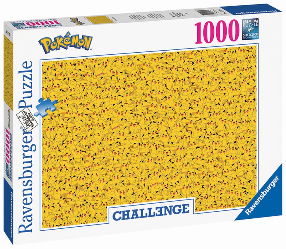 Challenge Puzzle: Pokémon Pikachu 1000 dielikov