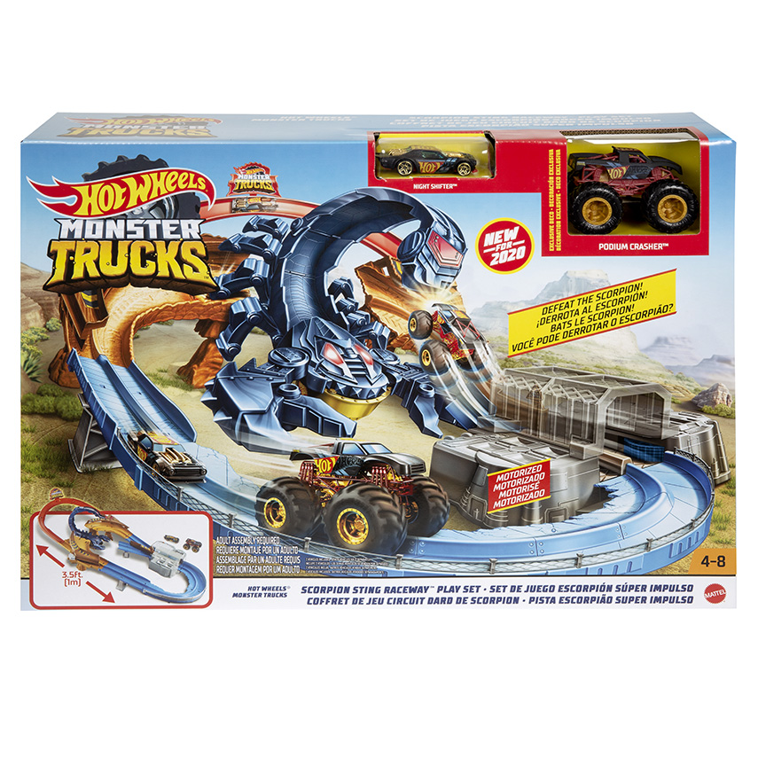 Obrázok Hot Wheels Monster trucks Škorpión herná sada (0887961865851)