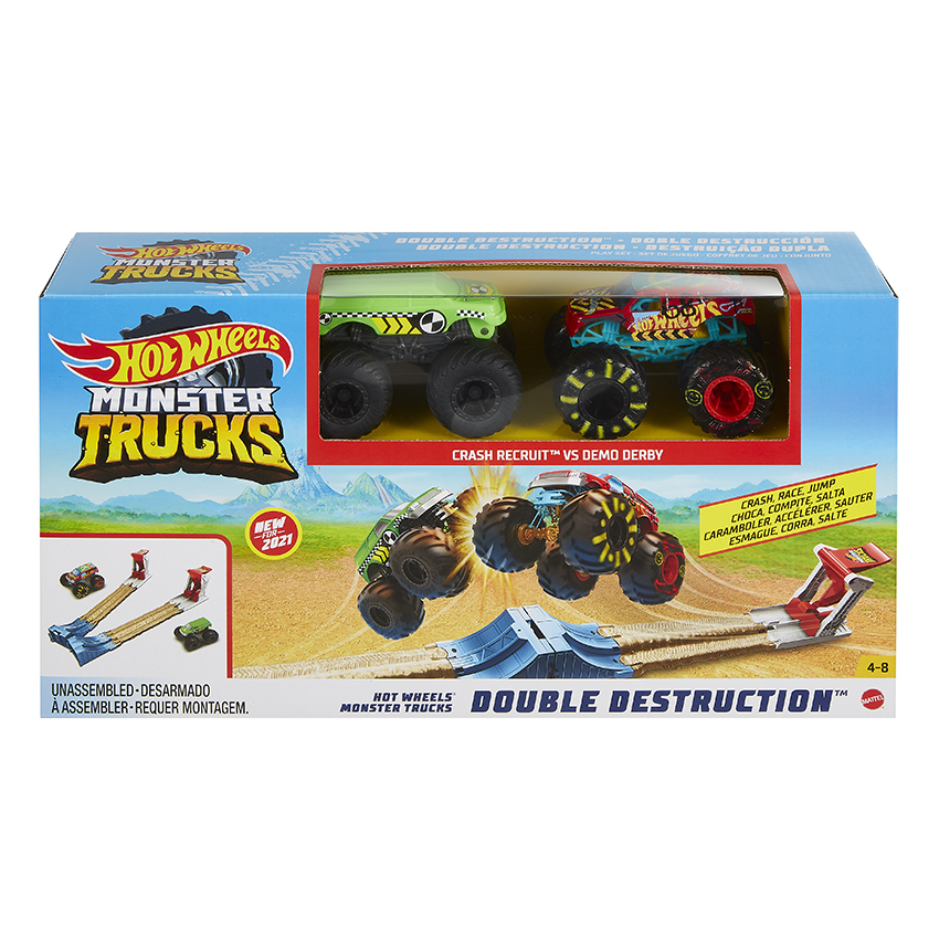 Obrázok HW MONSTER TRUCKS DVOJITÁ DEŠTRUKCIA HERNÝ SET