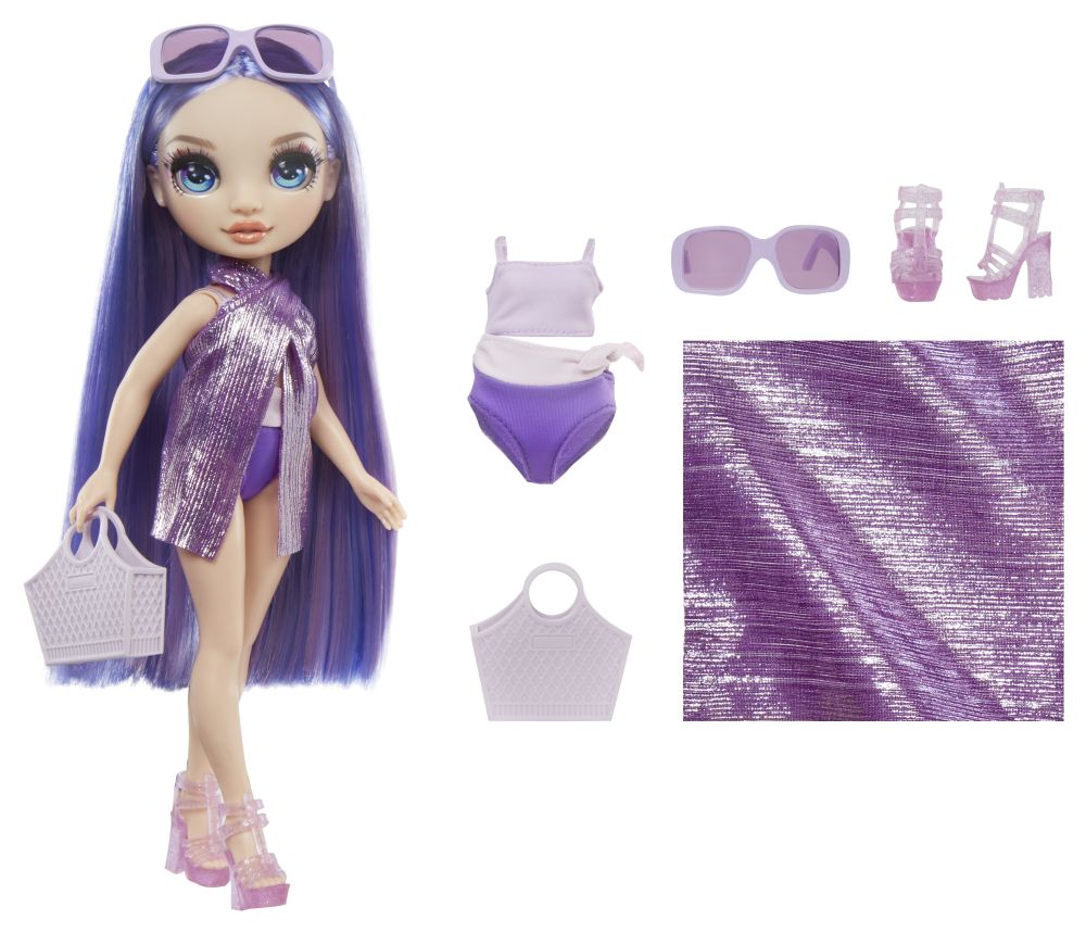 Rainbow High Fashion bábika v plavkách - Violet Willow