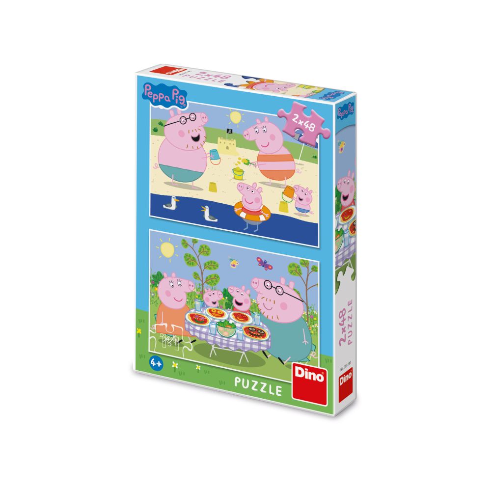 PEPPA PIG: NA DOVOLENKE 2x48 Puzzle