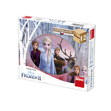 Obrázok Dino Drevené kocky Frozen II. - 12 kociek