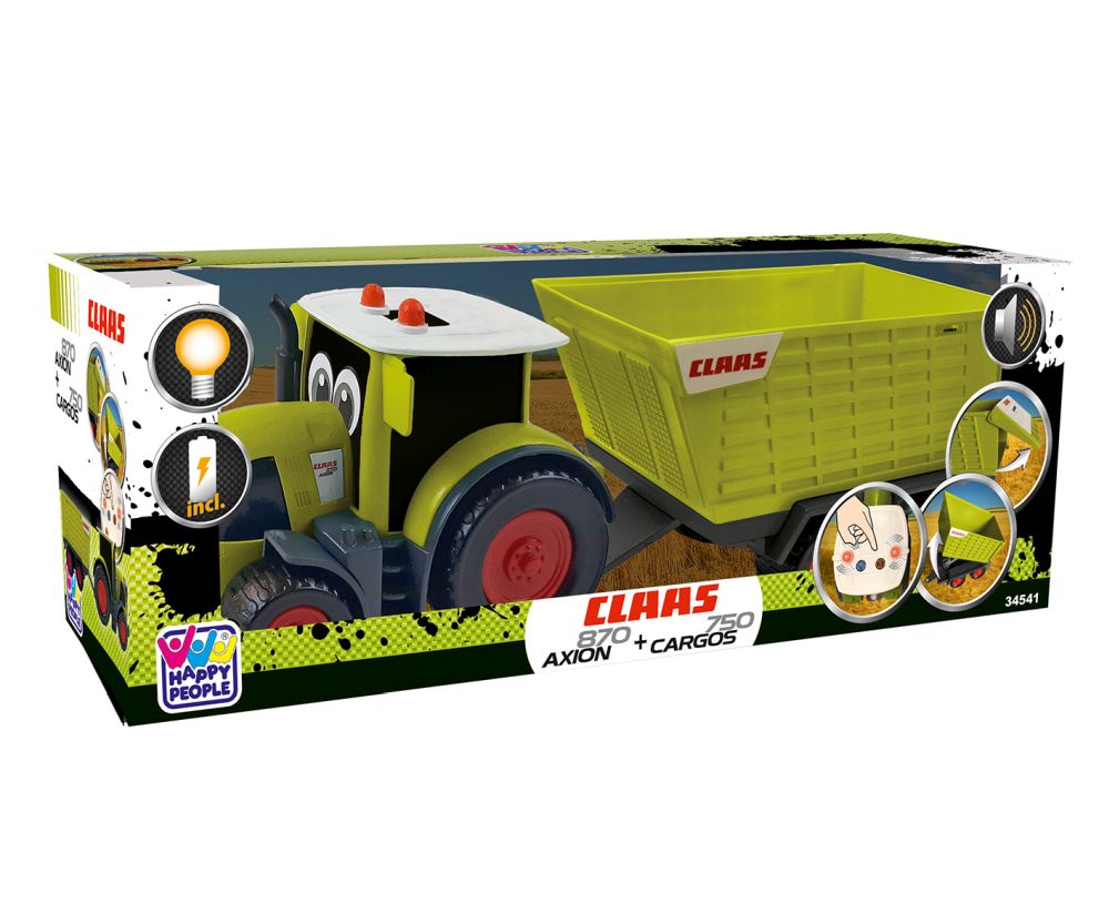 Traktor s prívesom CLAAS KIDS AXION 870 + Cargos 750