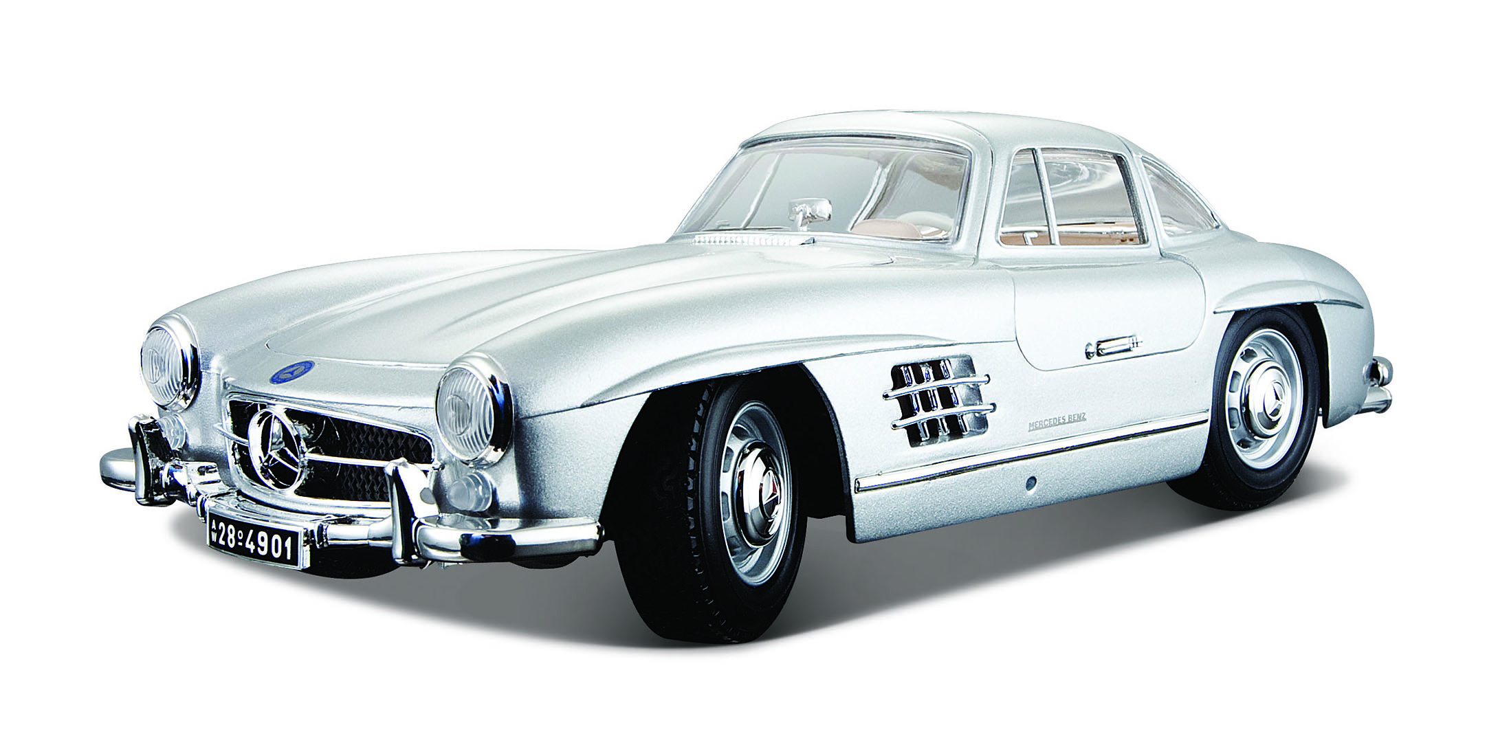 Obrázok BBURAGO - Mercedes-Benz 300 SL silver 1954 1:18