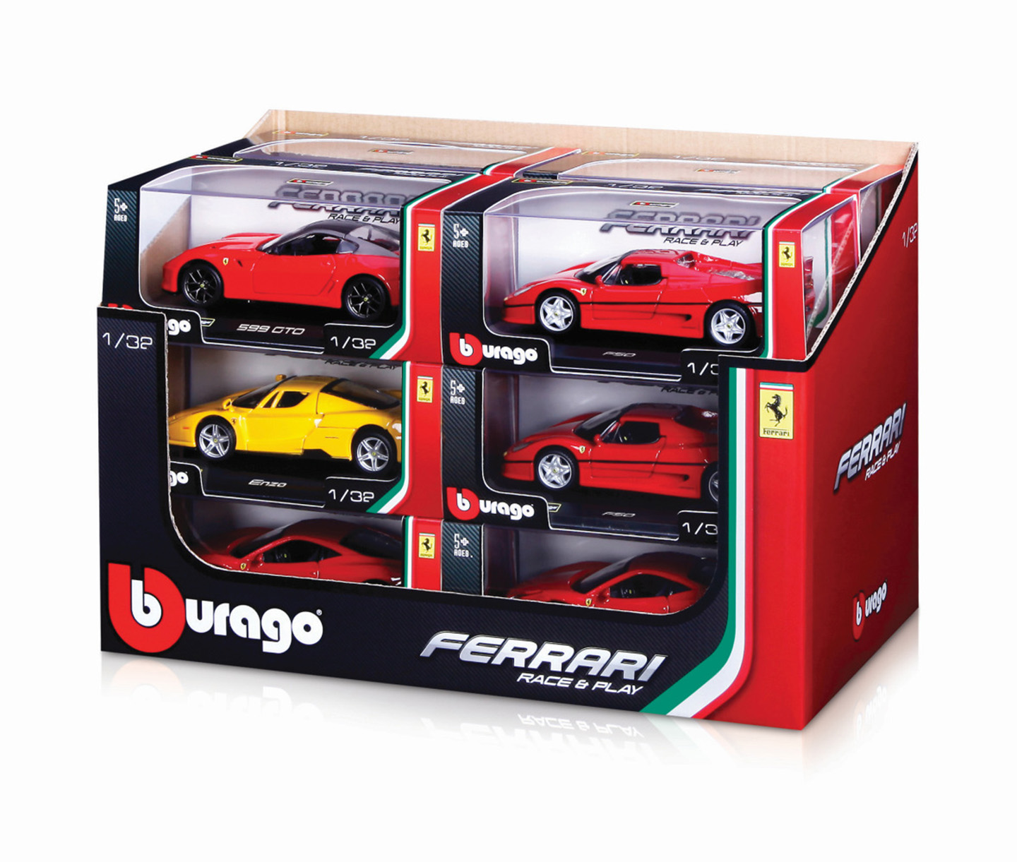 Obrázok Auto Bburago 1:32 Ferrari Race & Play 7 druhů 12ks v DBX