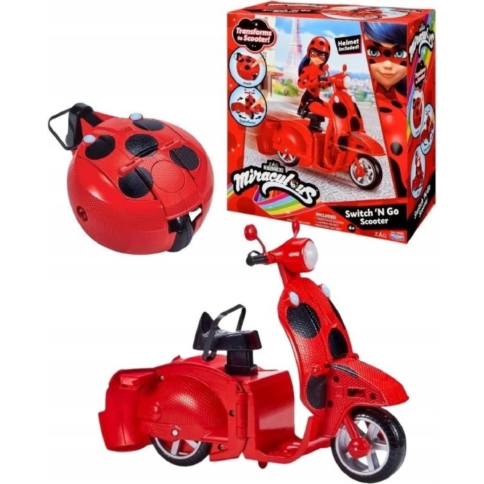 MIRACULOUS SKUTER + Bábika LUCKY CHARM (playset)