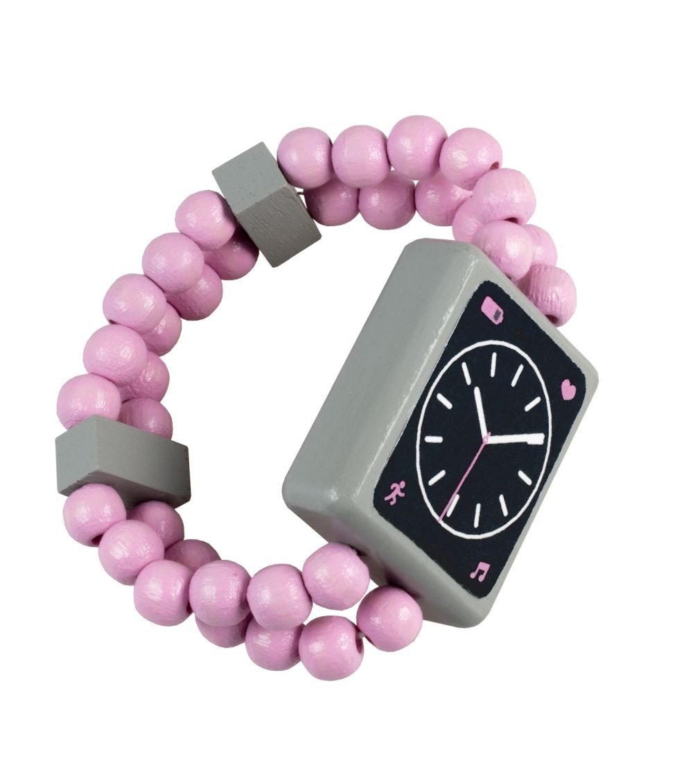DREVENÉ WATCH OBOJSTRANNÉ RUŽOVÉ