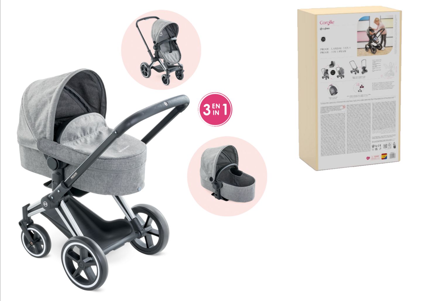 Kočík Cybex 3 v1 pre bábiky 36-42cm