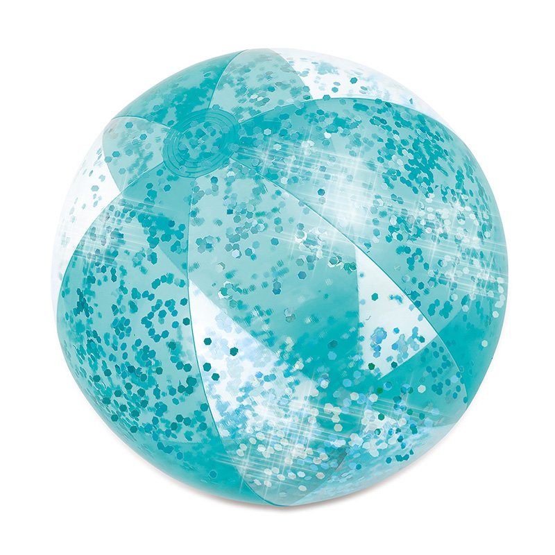 Nafukovacia lopta sa trblietkami modrá, 51 cm