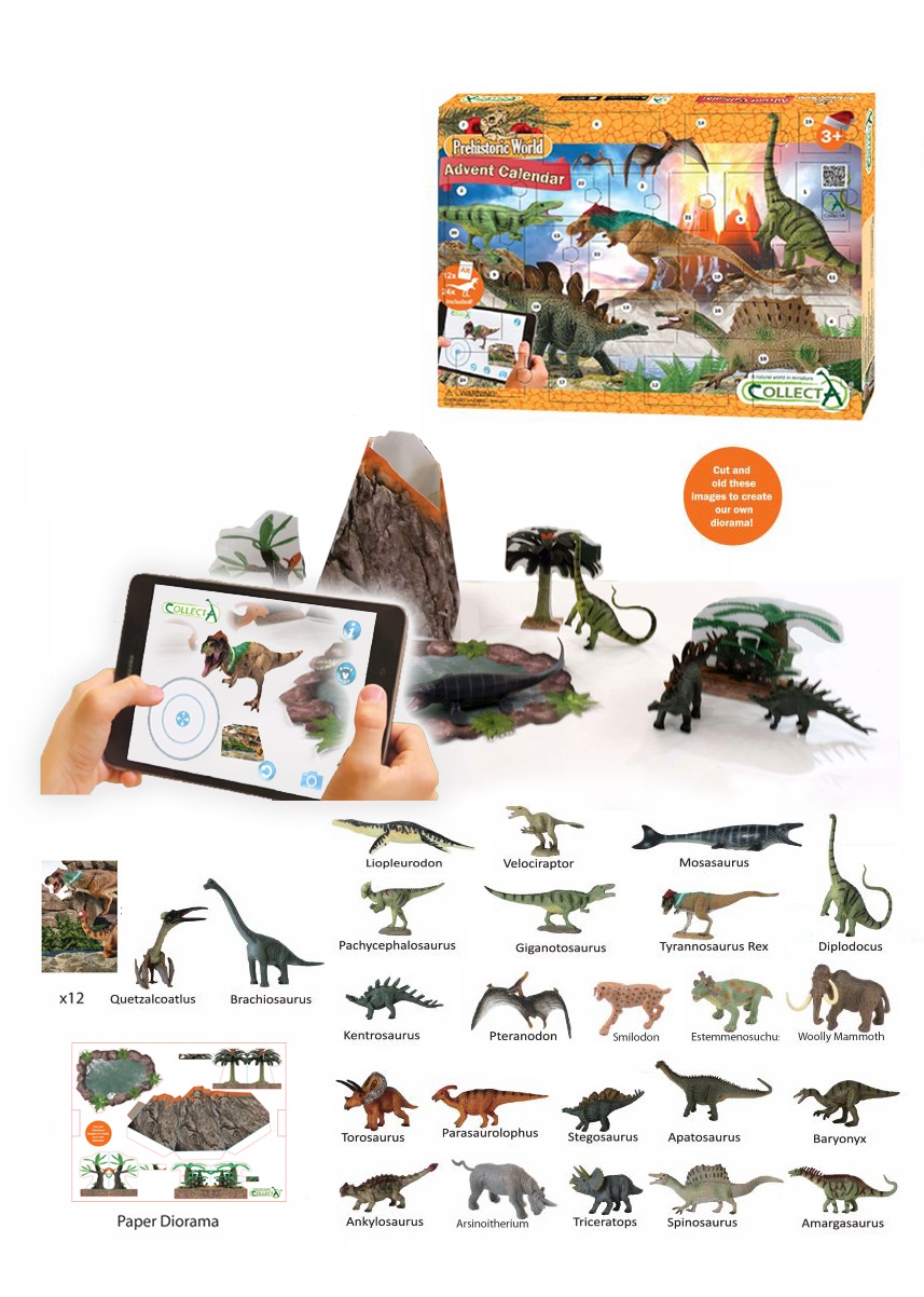 COLLECTA Adventný kalendár-dinosauri