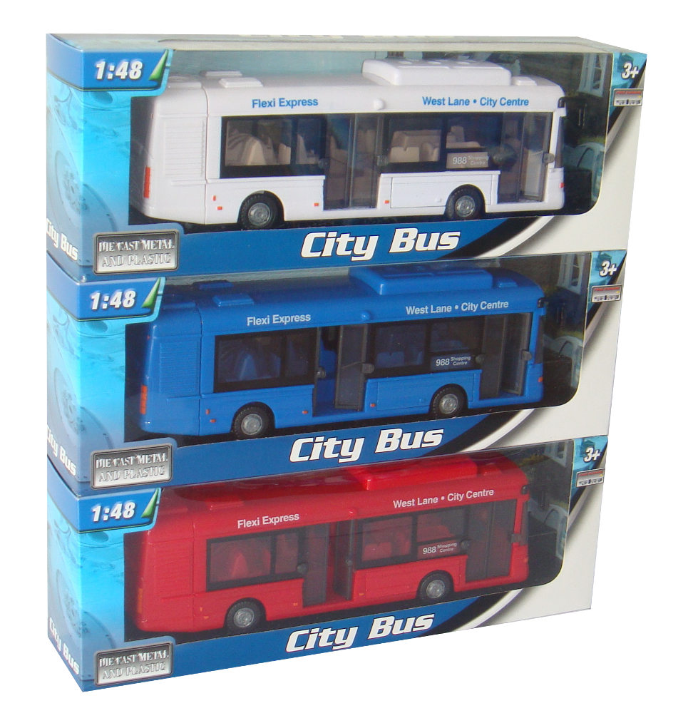 Obrázok MAC TOYS - 1:48 Autobus Mestský 3Ass