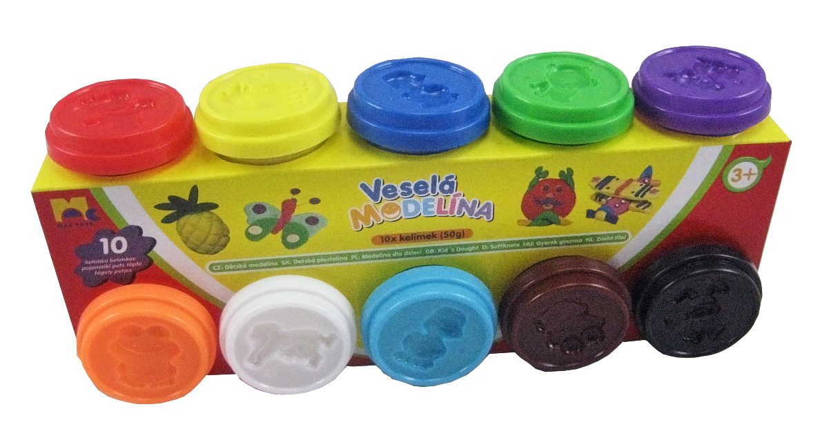 Obrázok KIDS TOYS - Plastelína 10 x 50 g, rôzne farby