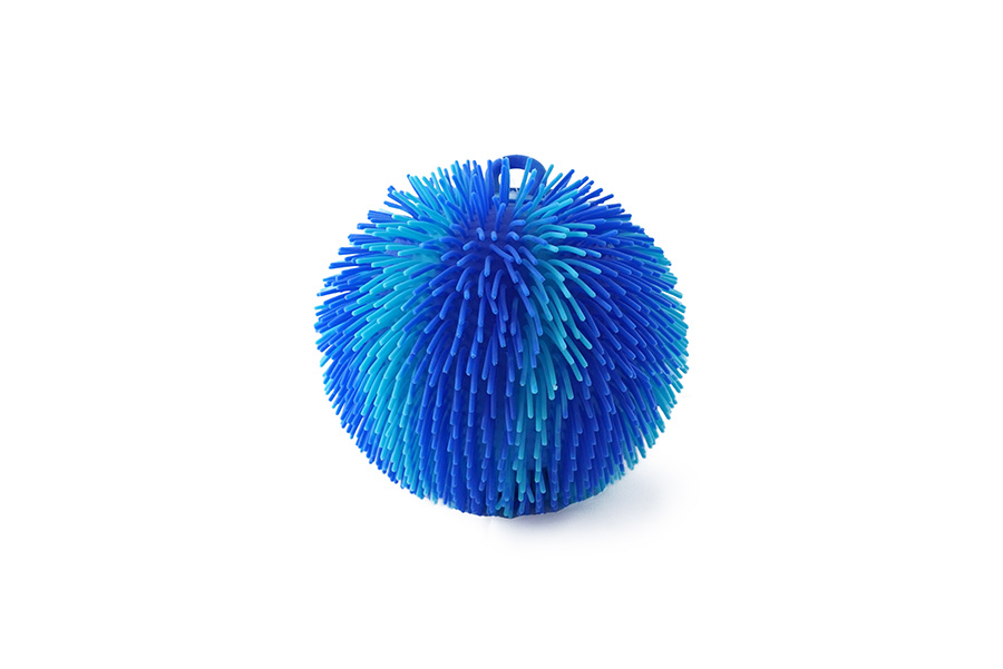 SPORTO Strapatá dúhová lopta so svetlom - modrá